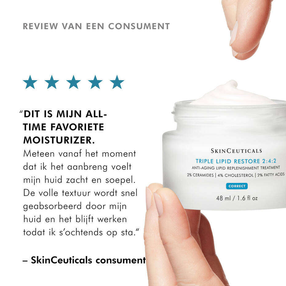 SkinCeuticals - TRIPLE LIPID RESTORE 2:4:2 CRÈME VOOR HUIDVEROUDERING EN DROGE HUID 48ML